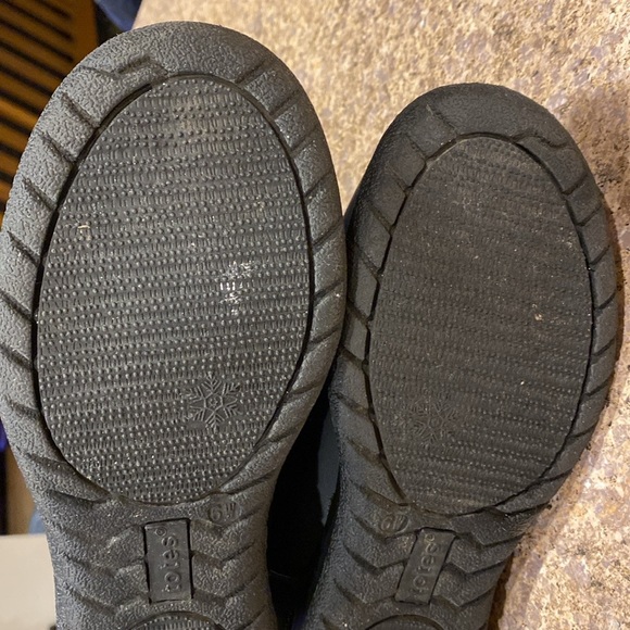 Totes Black Winter Snow Faux Fur Lined Boots 6W Edgen - Picture 9 of 17